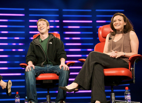 Sheryl Sandberg with mark