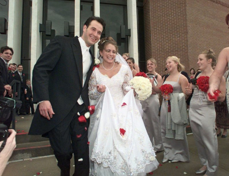 Shannon Miller and Chris Phillips