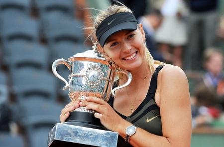 Maria Sharapova French Open trophy