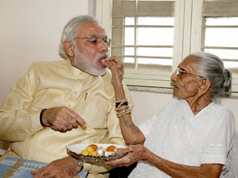 Narendra Modi Mother heeraben modi